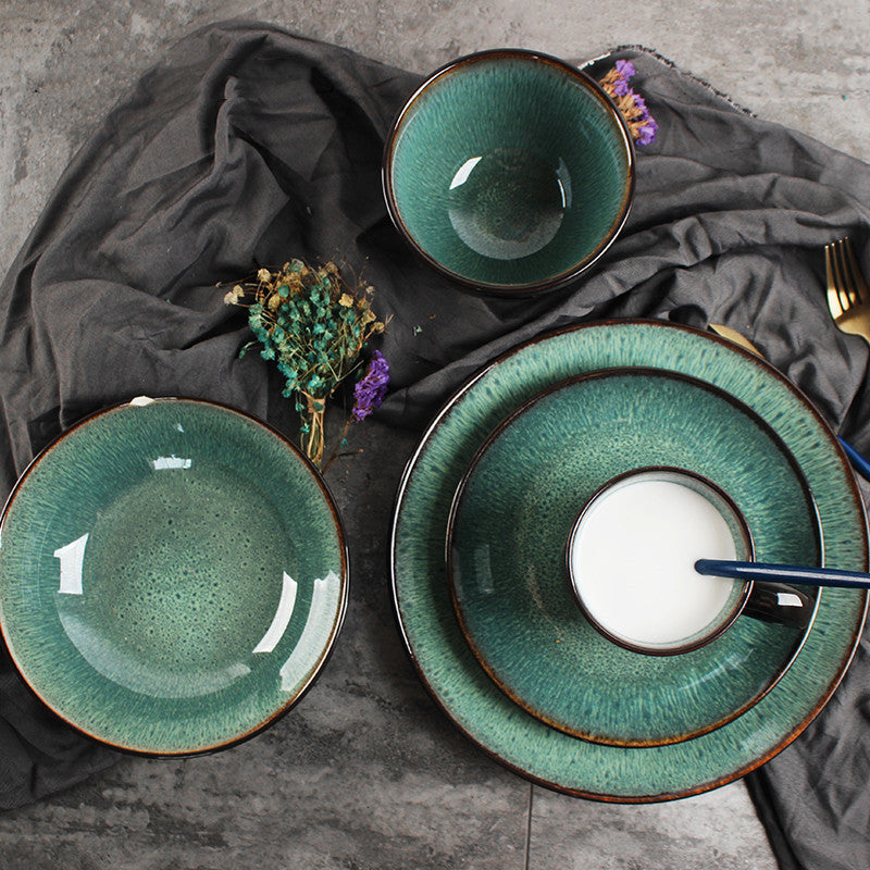 Teal Gloss Luxury Ceramic Tableware