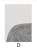 A modern abstract Scandinavian art painting poster - poster D