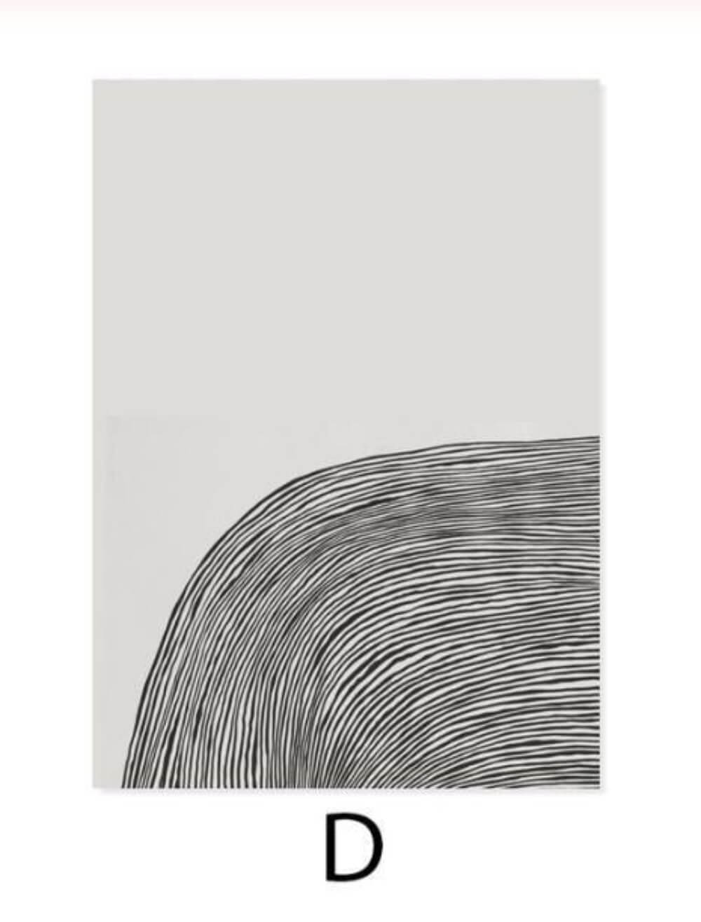 A modern abstract Scandinavian art painting poster - poster D